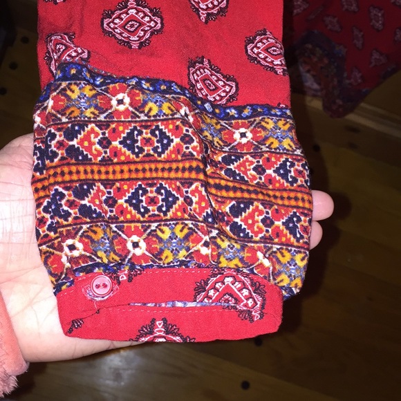 Red patterned cotton dress - Picture 4 of 4